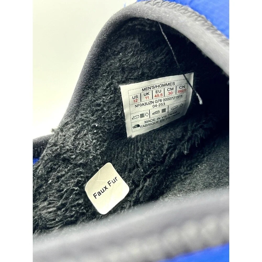 The North Face ThermoBall Traction Mule Slippers Blue Men's Size 12